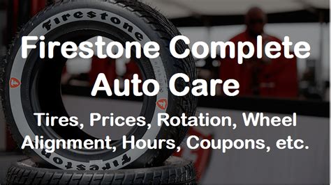 firestone car alignment cost